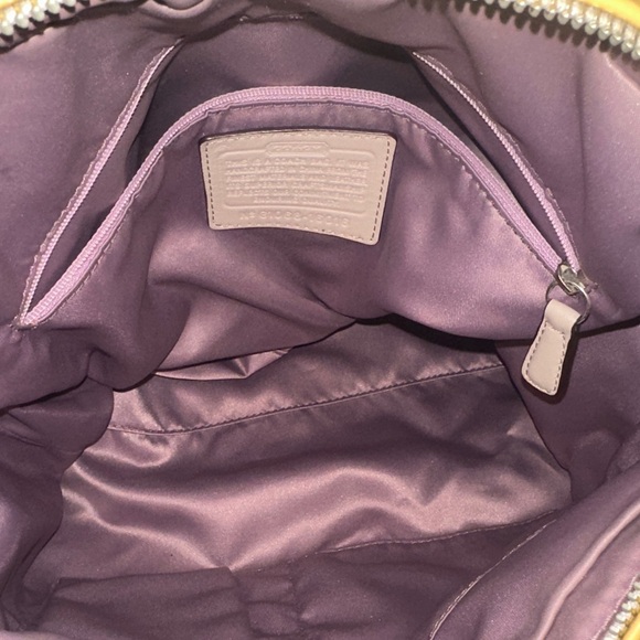 Coach Kristin Yellow Patent Leather Satchel Shoulder Bag - Picture 6 of 16